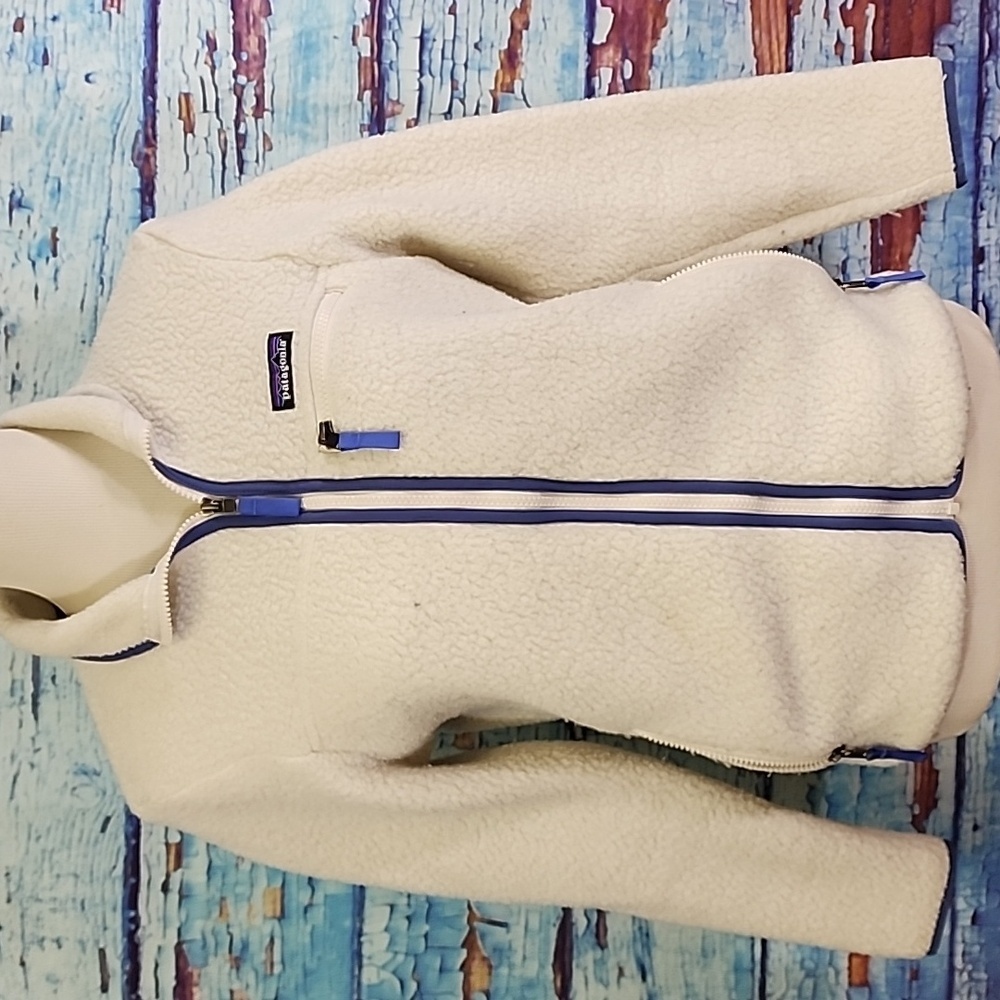 Retro Patagonia fleece zip up jacket size xs